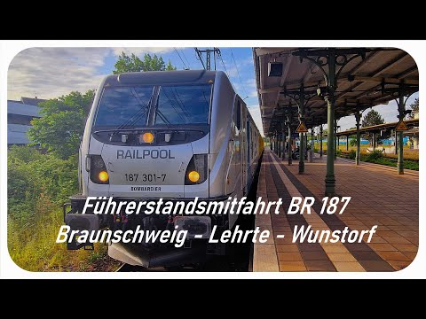 Führerstandsmitfahrt BR 187 Braunschweig - Lehrte - Wunstorf mit hohen Zugverkehr