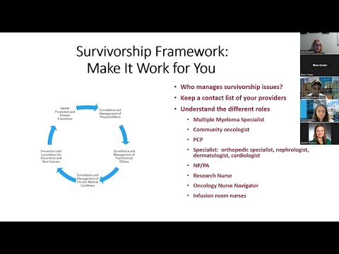 Survivorship Series: Multiple Myeloma Survivorship Care- What Our Providers Think You Should Know