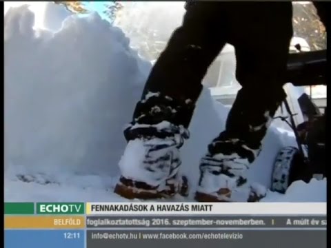 Komoly fennakadások a havazás miatt - Echo Tv