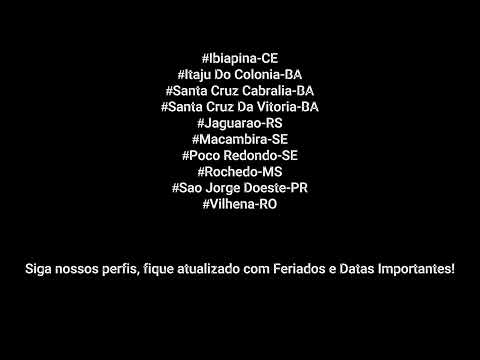 Hoje 23/11/2025 é feriado