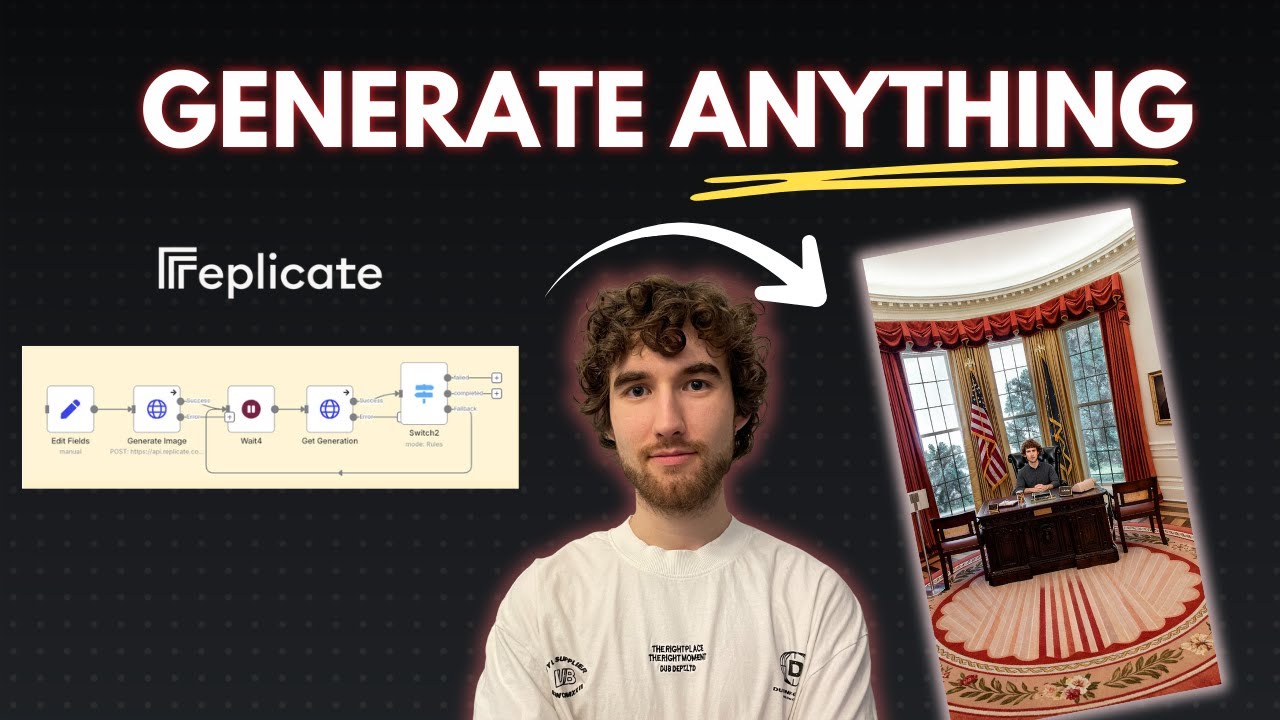 How to generate AI content with Replicate (n8n) video thumbnail