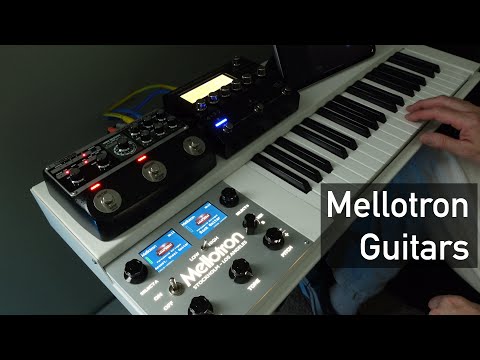 Mellotron Guitars Meet Boss Effects - GT1000Core MultiFX RE-202 Space Echo Looping