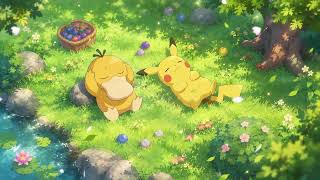 🔴 LIVE Pokémon Psyduck & Pikachu Forest Lofi 🌿 Cozy Ambience for Relaxing, Study & Sleep