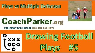 Drawing Football Plays One Play  vs Multiple Defenses Layouts Setting up Master Templates PowerPoint