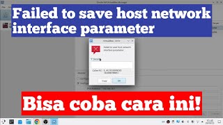 Download lagu Tutorial Mengatasi Failed to save host network interface parameter Di Virtual Box Linux Ubuntu mp3
