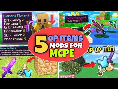 Top 5 Op Loot Mods For Minecraft Pe (1.19+) ||  Khatarnak Op Mods Like Java Edition