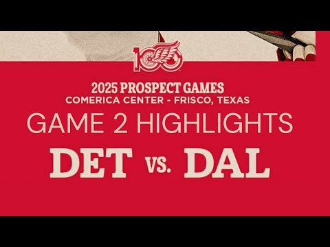 2025 Detroit Red Wings Vs Dallas Stars Prospect Game 2 Highlights