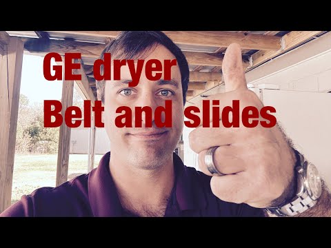 Quick GE dryer tear down to replace the belt we03x29897 and slides we3m52