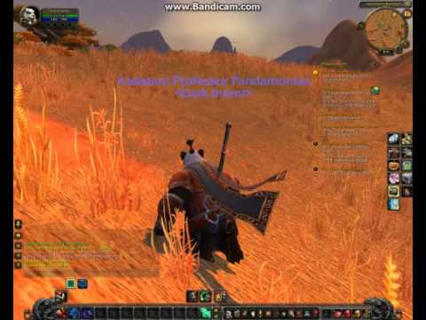 WOW pandarian monk in the northern barrens