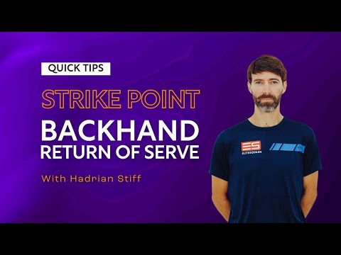 Squash Tips: Strike Point - Backhand Return Of Serve | With Hadrian Stiff