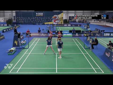 Match point - Renoir / Margueritte vs Søby / Røjkjær - XD, SF - EJC 2022