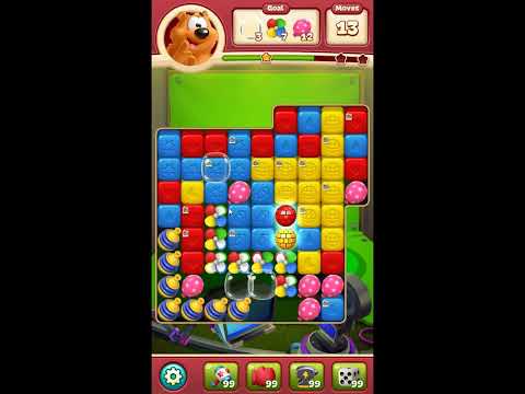 Toon Blast Level 8373 - NO BOOSTERS 🐻🐺🐱 | SKILLGAMING ✔️