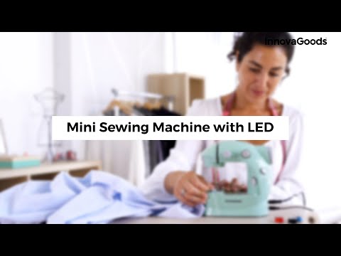 Nešiojama siuvimo mašina su LED šviesa, siūlų pjaustytuvu ir priedais Sewny InnovaGoods video