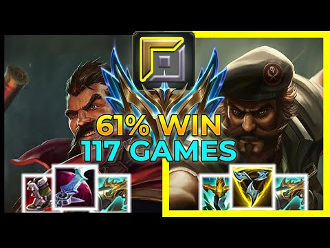 【 61 % Win Gangplank 】vs Graves - TOP - CHALLENGER - League of Legends Elite Gameplay