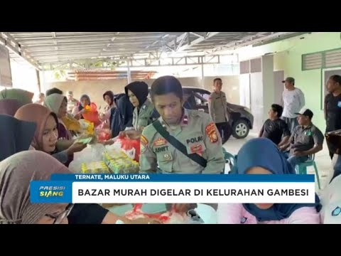 POLDA MALUT GELAR BAZAR MURAH DI KELURAHAN GAMBESI