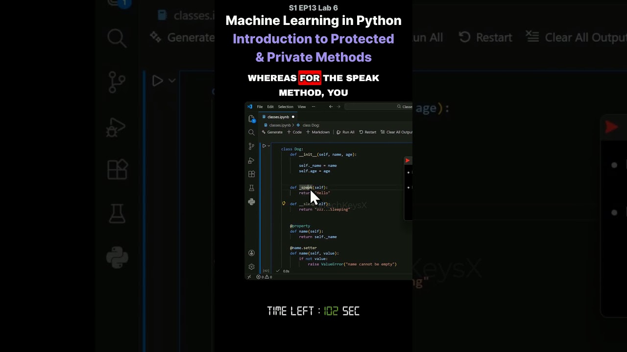 S1 EP13 Lab 6   Machine Learning in Python   Introduction to Protected   & Private Methods