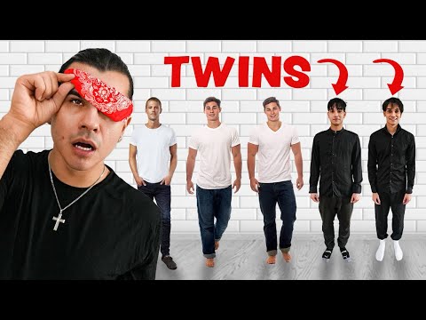 Family Tries to Find TWINS Blindfolded!