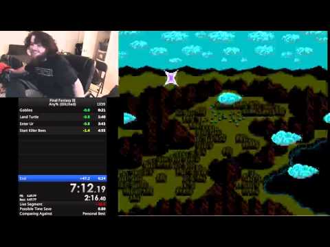 Final Fantasy III Any% speedrun - 6:22