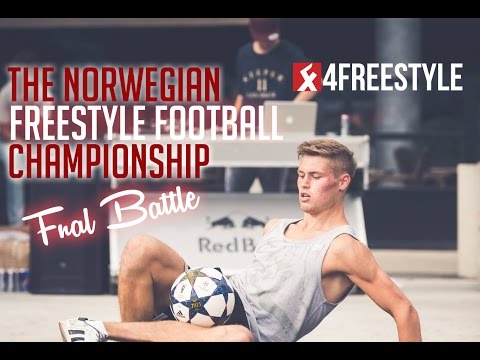 FINAL - Erlend Fagerli vs Tobias Becs - Norwegian Freestyle Football Championship 2014