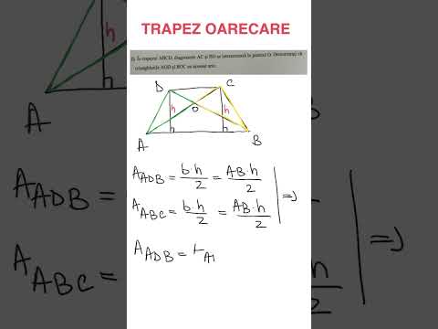 Trapez oarecare. Problemă rezolvată.