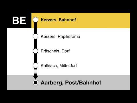 PostAuto Ansagen • BE S52/Regio • Kerzers – Aarberg