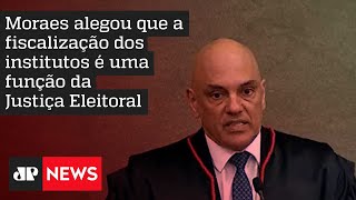 Alexandre de Moraes suspende inquérito sobre institutos de pesquisa