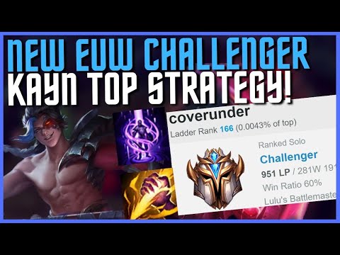 *NEW* EUW CHALLENGER KAYN TOP STRATEGY! GUARANTEED FREE WINS - League of Legends