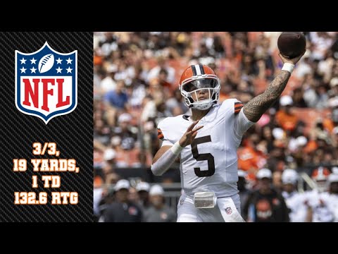 Browns Rookie QB Dillon Gabriel ALL SNAPS In Reg. Season Debut | 2025 Week 2 Highlights vs. Ravens