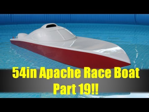 54in Rc Apache Race Boat Build Part 19