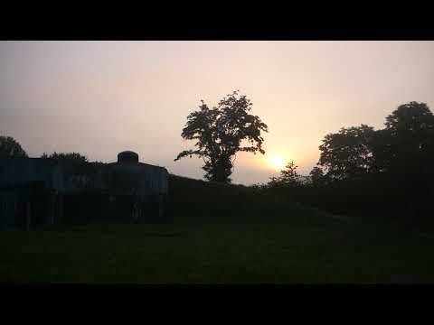 Sonnenaufgang bei der Kasematte Edling Süd