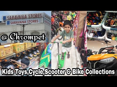 Saravana Stores in Chrompet| Kids Cycle,Toys, Activities, Scooter & Bike Collections | Shopping Vlog