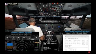 Caribbean Airlines | TBPB - TTPP | X-Plane 12 | Zibo Mod | Flightdeck Solutions | Home cockpit 737NG