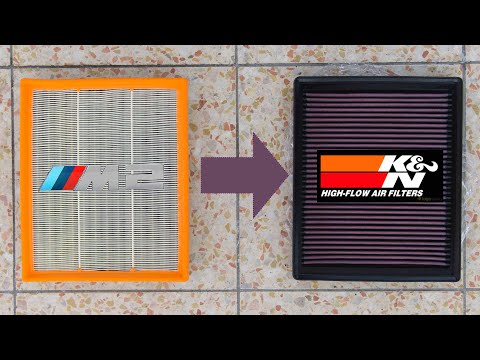 BMW M2 K&N Air Filter Sound Comparison