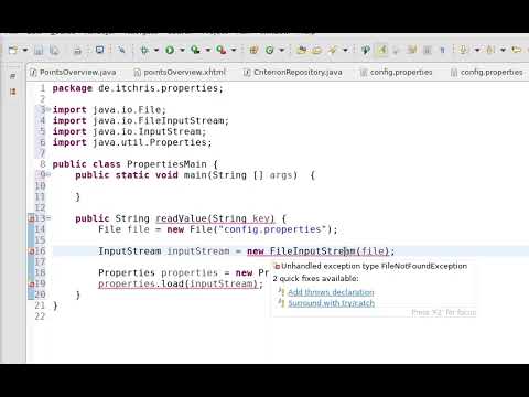 Property-Dateien in Java verwenden