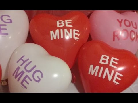 Heart shaped balloons