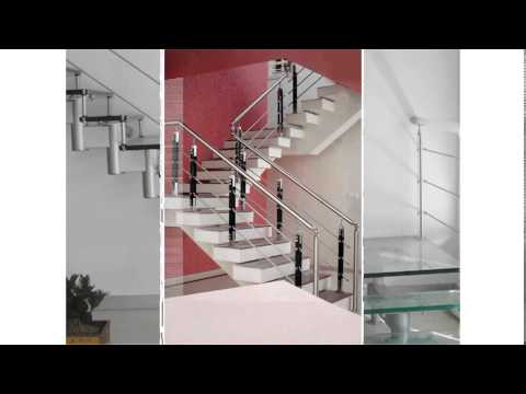 Steel handrails for stairs