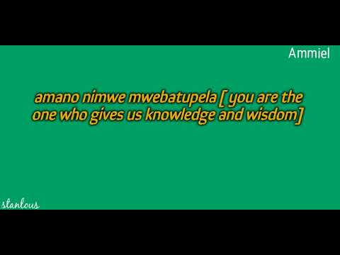 NIMWEFYE MWEKA BY STANLOUS LYRICS VIDEO.