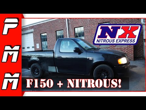 F150 gets sprayed with nitrous! How much faster is it?!