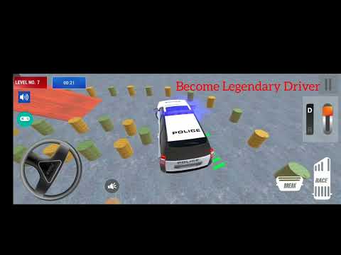 Modern Prado Car Parking Games: Police Car Driving Games