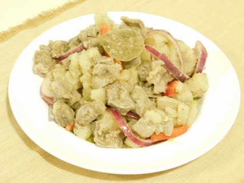 Escabeche de Guineo con Mollejas recipe| Pickled Green Banana w/ Chicken Gizzards | Episode 317