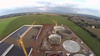 preview picture of video 'Quadcopter Baustelle Biogasanlage in Nordhausen'