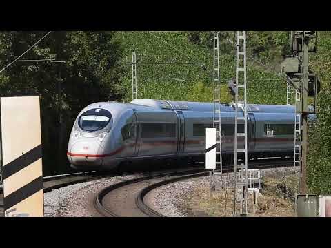 Zwei ICE Neo als ICE 917 auf Umleitungsfahrt durch Stuttgart-Münster