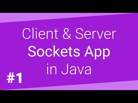Client Server Sockets App in Java Part 1 2
