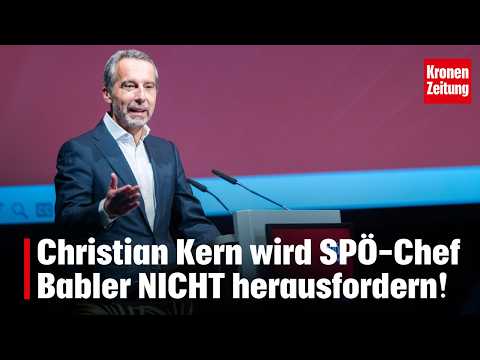 Kern will NOT challenge SPÖ leader Babler | krone.tv NEWS