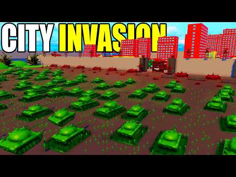 Full-Scale Invasion of Army Men CITY WALLS Defense! - Attack on Toys