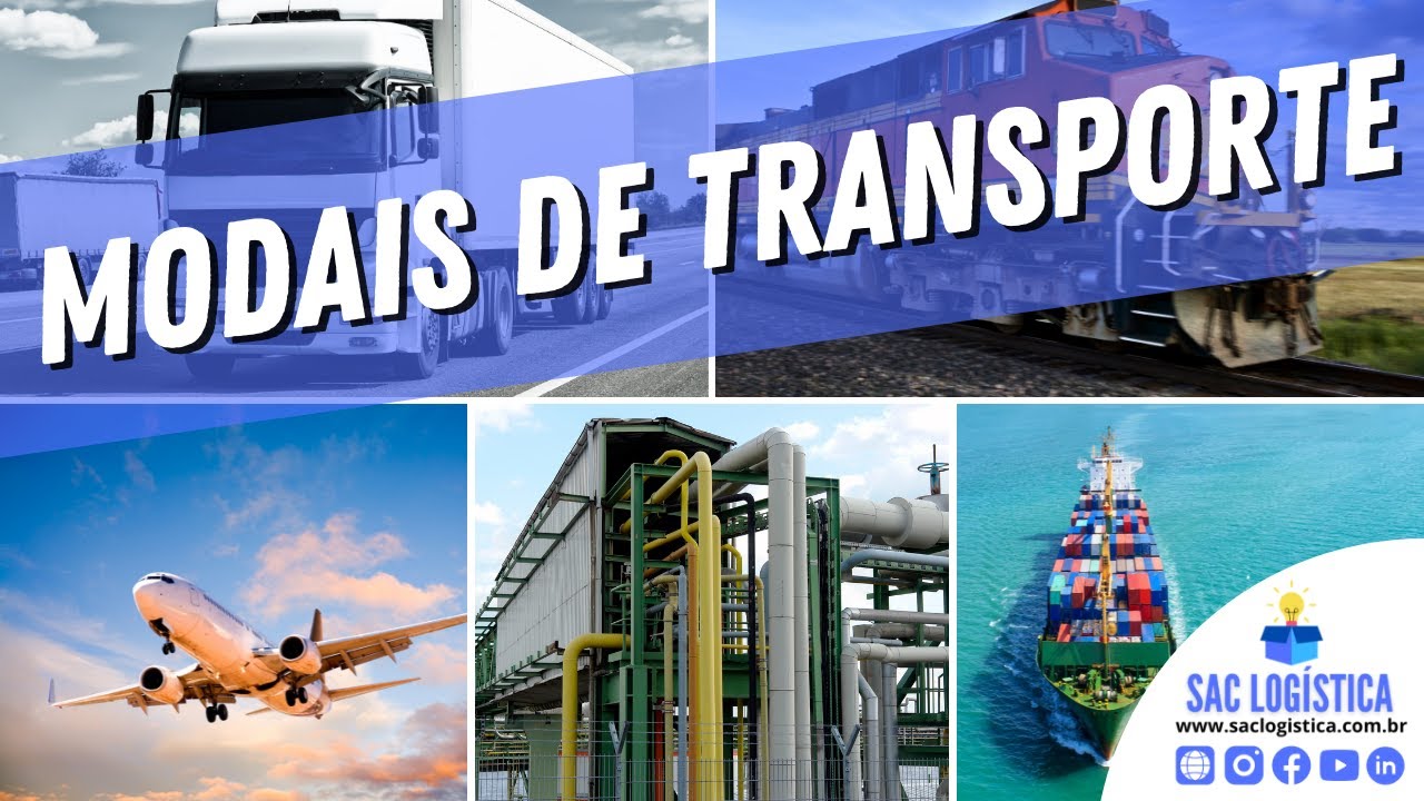 Modais de transportes: conceito, tipos, importância e características (AULA COMPLETA)