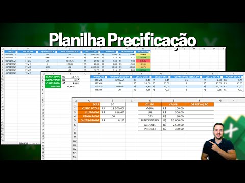 Excel Pricing Spreadsheet | Products, Services, Costs, Margin, etc.