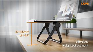 Adjustable Portable Laptop Riser | LPS10-01 | LUMI