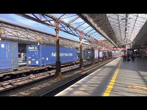 Freight passing through crewe on strike day