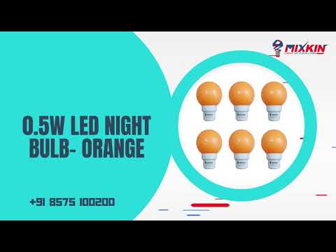 0.5 watt 0.5 w orange led night bulb